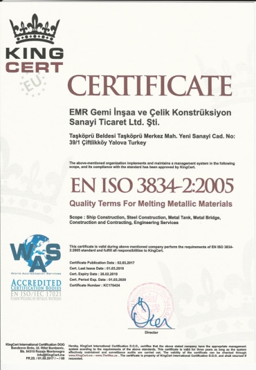 EN ISO 3834-2:2005